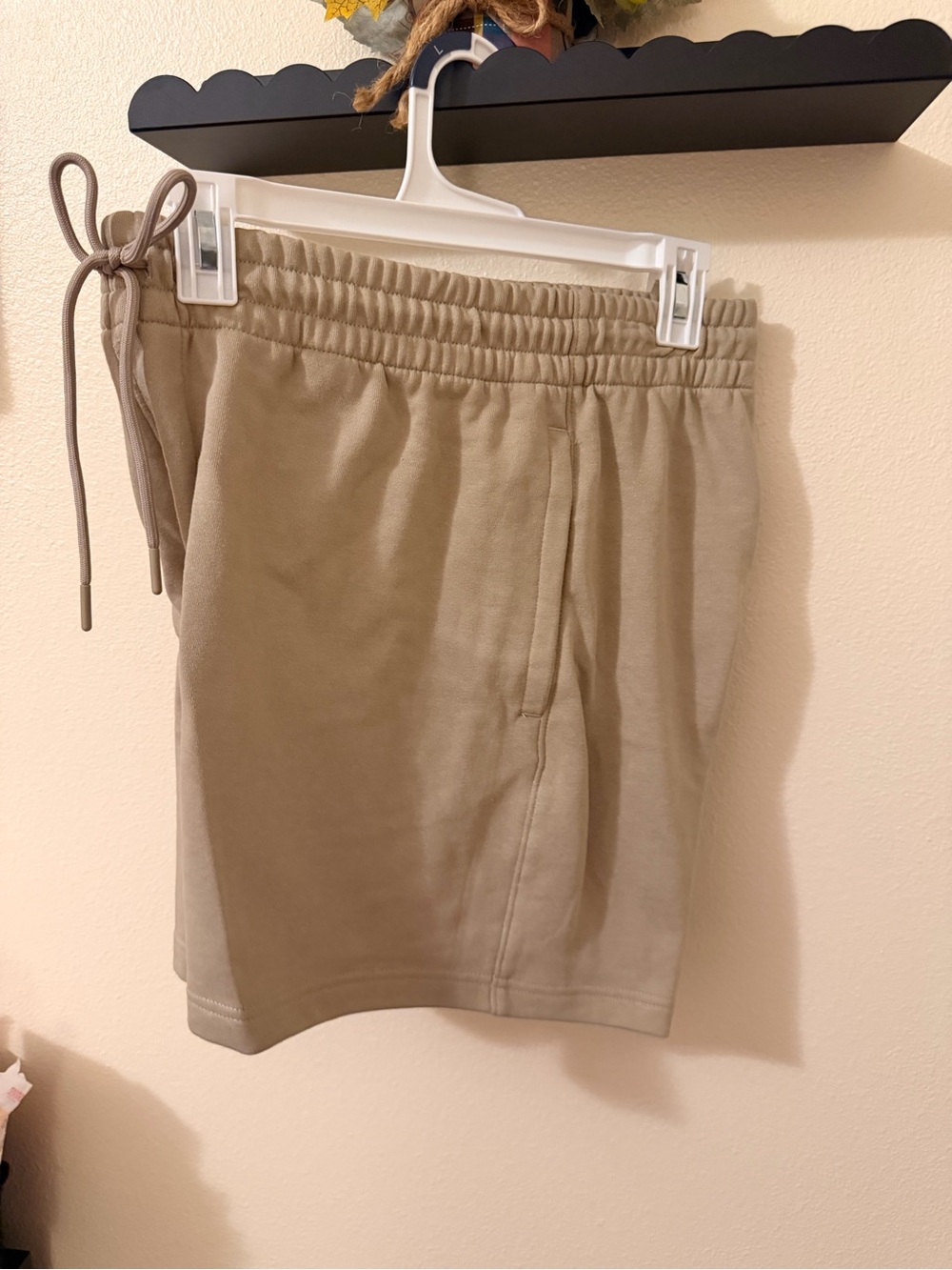 Original Use Men's Athletic Drawstring Shorts - Taupe Beige